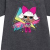 - LOL Surprise! - Totally Rad Diva Graphic Short Sleeve Fleece Dress - 2 of 3