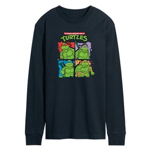 Men's - Teenage Mutant Ninja Turtles - Street Grid Long Sleeve Graphic T-Shirt - 1 of 4