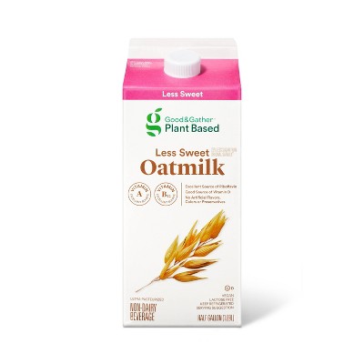 Less Sweet Oat Milk - 64 fl oz - Good & Gather™