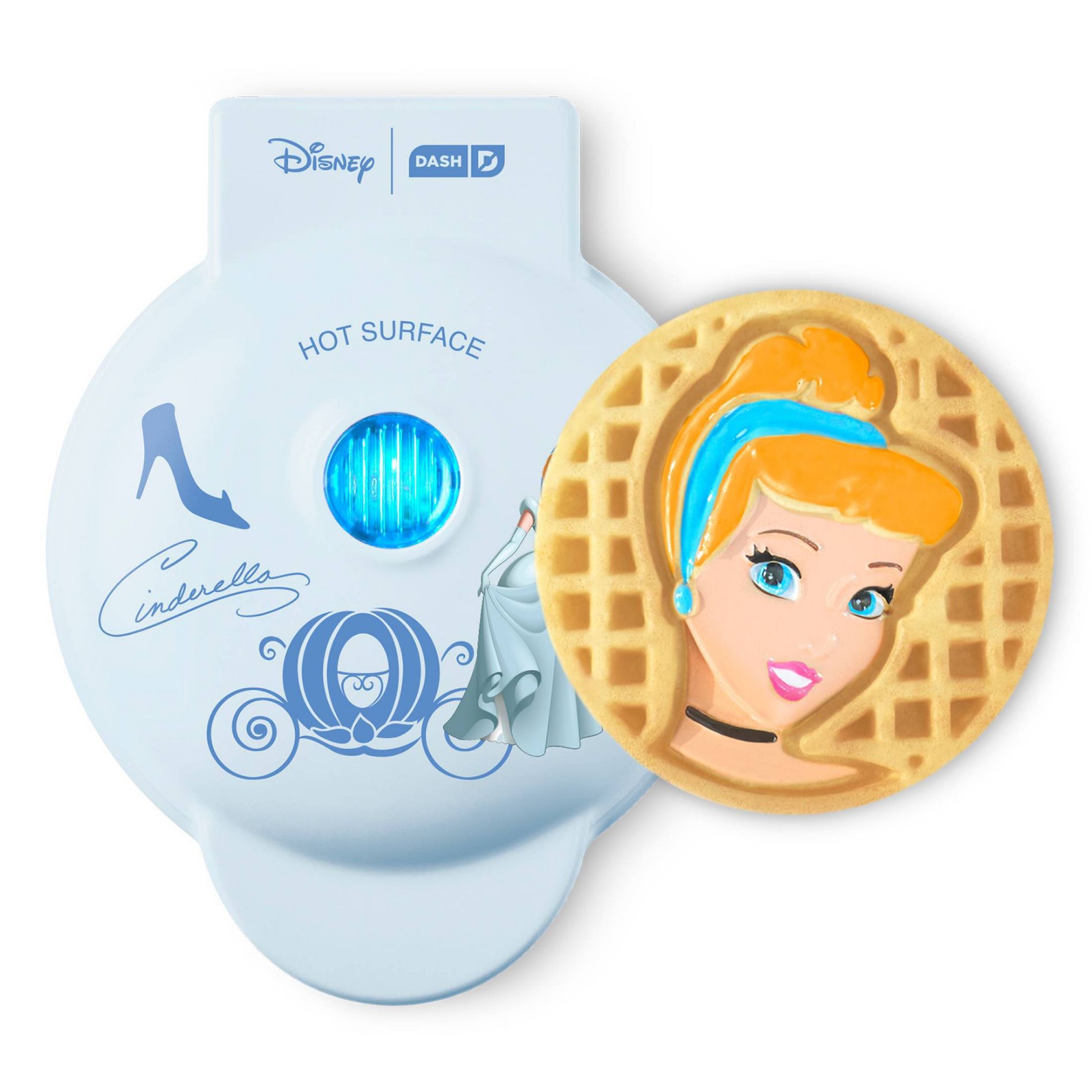 Dash Disney Cinderella Mini Waffle Maker Blue