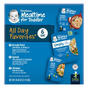 Gerber All Day Favorites Baby Food - 6ct/2.14lbs - 1 of 2