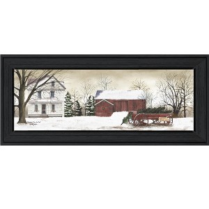 Christmas Trees for Sale By Billy Jacobs, Printed Wall Art, Ready To Hang Framed Poster, Black Frame - 1 of 4