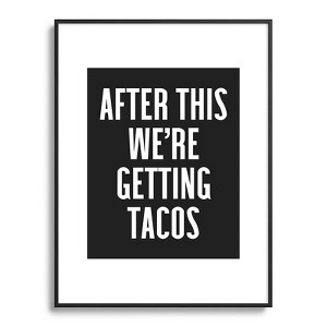 EnvyArt Getting Tacos Metal Framed Art Print - Deny Designs - 1 of 3