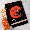 Decorative Towel Laughing Moon & Black Cat Halloween 100% Cotton Kitchen 101876 28.0 Inch Laughing Moon & Black Cat Halloween 100% Cotton Kitchen - 3 of 3
