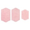 Waterford Collection Tufted Bath Rug, Extra Soft and Absorbent, Non-Slip Bath Mats, Machine Washable bath rugs for Bathroom, 3 Piece Set, Pink - 2 of 4
