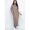 Slickblue Women's Casual Side Pocket Tee Dress, Short Sleeve Jersey Knit, Relaxed Fit, 12 Color Options, Size S-L - 2 of 4