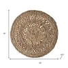HomeRoots 15" Set of Two Natural Braided Jute Round Placemats - 3 of 4