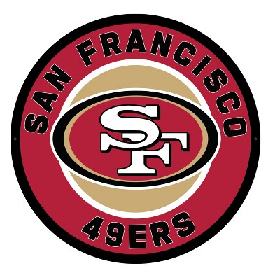 NFL San Francisco 49ers Distressed Logo Cutout Sign