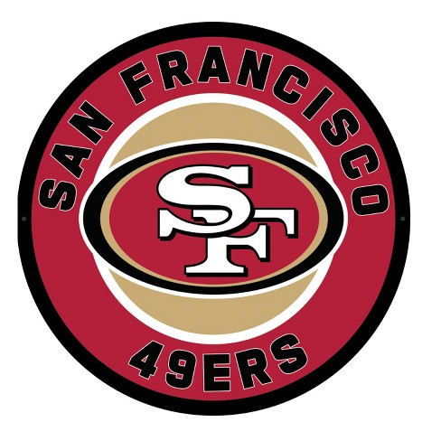 Evergreen Ultra-Thin Edgelight LED Wall Decor, Round, San Francisco 49ers-  23 x 23 Inches Made In USA