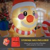 TopComfy Decorative Holiday Scene Props Holding Gift Box Candy Cane Inflatable Hanging Gingerbread Man for Yard Decor, Brown, 6.3"*6.3"*4.73" - 3 of 4
