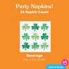Big Dot of Happiness Shamrock St. Patrick’s Day Napkins, Saint Paddy’s Day Party Decor, White 3-Ply Paper Beverage Cocktail Napkins - 24 Count - 4 of 4