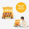 Robocar Poli Diecast Cars Yellow School Bus Toy, Kids' Diecast Cars Carrier Bus, Collectible Vehicle Model Playset (4pcs Diecast Cars Included) - 2 of 4