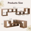 Lyngins 2 PCS Cube TV Stand,Free Combination Entertainment Center Media Stand,Open Storage Bookcase Shelf,TV Console for Living Room Bedroom - 2 of 4