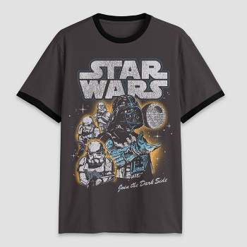 Men's Star Wars Ringer Short Sleeve Graphic T-Shirt - Black