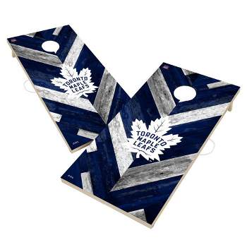 NHL Toronto Maple Leafs 2'x4' Solid Wood Cornhole Board