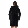 Just Love Womens Velour Solid Robe | Ladies Hooded Bathrobe - image 2 of 3