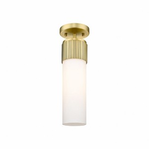 Bolivar - 1 Light Flush Mount In Industrial Style-15.25 Inches Tall and 4 Inches Wide - 1 of 1