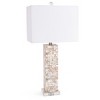 HomeRoots Set of Two 28" Beige Mother Of Pearl Table Lamps With White Shade - 4 of 4