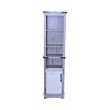 SEVOBAL Bathroom Storage Cabinet Tall Farmhouse Linen Tower with Adjustable Shelves and Storage Drawer, Grey, 15.55"*11.61"*63" - 3 of 4