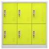 VidaXL Locker Cabinet Light Gray and Green 35.4 in.x17.7 in.x36.4 in. Steel - 2 of 4