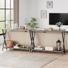 Sofa Tables – Slim Long Console Table for Behind Couch, 2-Tier Industrial Design Entryway Console Table for Living Room, Hallway, and Foyer - 3 of 4