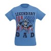 Mens Captain America Legendary Dad T-Shirt - 3 of 4