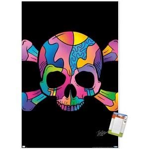 Trends International Jason Naylor - Color Skull Unframed Wall Poster Prints - 1 of 4