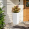Spassway Indoor Outdoor Geometric Metal Planter Pot Planter Box Patio Garden Bed Black - 4 of 4