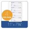 Adams Receipt Book, Three-Part Carbonless, 7.19 x 2.75, 4 Forms/Sheet, 100 Forms Total - 2 of 4