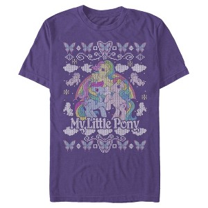 Men's My Little Pony Ugly Christmas Friends T-Shirt - 1 of 3