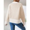 Coolmee Womens Fall Cardigan Sweaters Crewneck Long Sleeve Open Front Knit Sweater Women Fashion Cardigans - 4 of 4