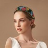 Unique Bargains Women's Classic Embroidery Bohemia Headband 1.97" Wide Black 1 Pc - image 2 of 4