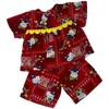 Doll Clothes Superstore Handmade Red Kitty Pajamas Fit 18 Inch Girl Dolls Like American Girl Our Generation My Life Dolls - 4 of 4