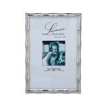 Lawrence Frames 710146 Silver Metal Bamboo 4x6 Picture Frame 