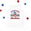 The Juniper Shop Little Miss Firecracker Checkered Toddler Tank - 2 of 4