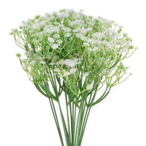 Unique Bargains Artificial Baby's Breath Plastic Real Touch Handmade Simulation 11.4" - 1 of 4