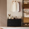 Gulches Drawers Dresser Chest of Drawers,Metal Frame and Wood Top,Black,two packs - 2 of 4