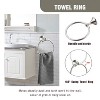 Itopfox 4 Piece Bathroom Hardware Set Brushed Nickel Adjustable 16 or 24 Inch Towel Bar Towel Ring Toilet Paper Holder Robe Hook - 4 of 4