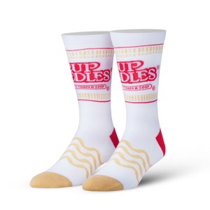 Odd Sox, Cup Of Noodle, Funny Novelty Socks, Large - 1 of 3