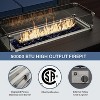 ALAULM Aluminum Patio Furniture Set 10-Seat Modern Metal Outdoor Conversation Sets w/45in Propane Fire Pit Table - 4 of 4