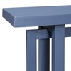 Contemporary Console Table With Industrial Style Concrete Wood Top Easy To Assemble Extra Long Entryway Table For Entryway Hallway Living Room Foyer - 3 of 4