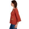 Tossed Floral Flutter Sleeve Top - 4 of 4