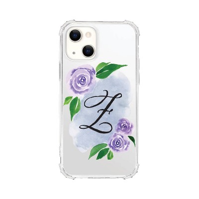 OTM Essentials Apple iPhone 15 /iPhone 14/iPhone 13 Monogram Clear Tough Edge Floral Script Case - Z