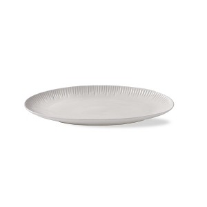 tag Vista Oval Small Serving Platter Grey 15 x 9 x 1.25 Inch Dishwasher Safe Serveware for Entertaining - 1 of 3