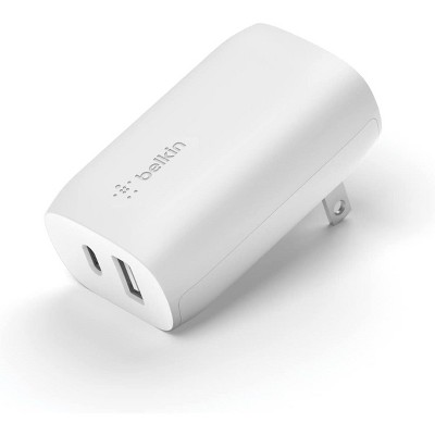 Belkin 37W USB-C Wall Charger - Power Delivery 25W USB-C Port + 12W USB-A Port for PPS Charging Apple 16 Pro Max, Samsung Galaxy S24, & More