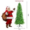 SEVOBAL Artificial Trees 7FT Classic Pencil Christmas Tree Christmas tree Artificial Holiday Tree Pre Lit Christmas Tree, Green, 38.58"*9.45"*84" - 2 of 4