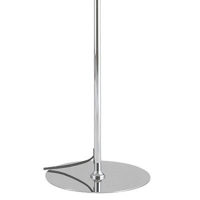 ArcTouch 66.75" Black Metal Floor Lamp with Silk Shade & Alexa Control