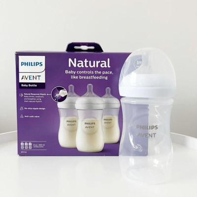 Philips Avent Natural Baby Bottle With Natural Response Nipple - Pink - 4oz  : Target