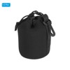 Unique Bargains Waterproof Shockproof Wear-resistant Drawstring Lens Bag Black 2 Pcs - 3 of 3