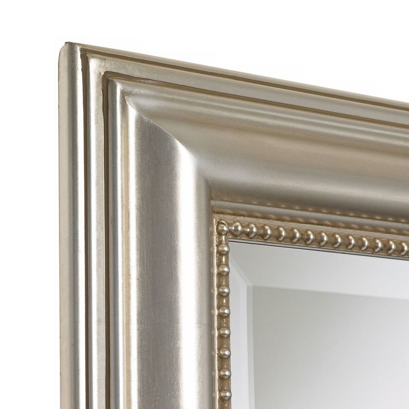 Uttermost Rectangular Vanity Accent Wall Mirror Modern Beveled Silver Leaf Gray Glaze Wood Frame 26 3/4" Wide for Bathroom Bedroom, 2 of 3